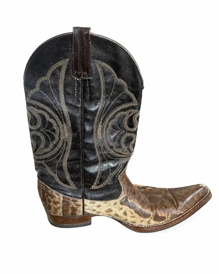 Botas de couro python verdadeiro Estrada Boots para homem 43 Mexico cowboy western – photo 11